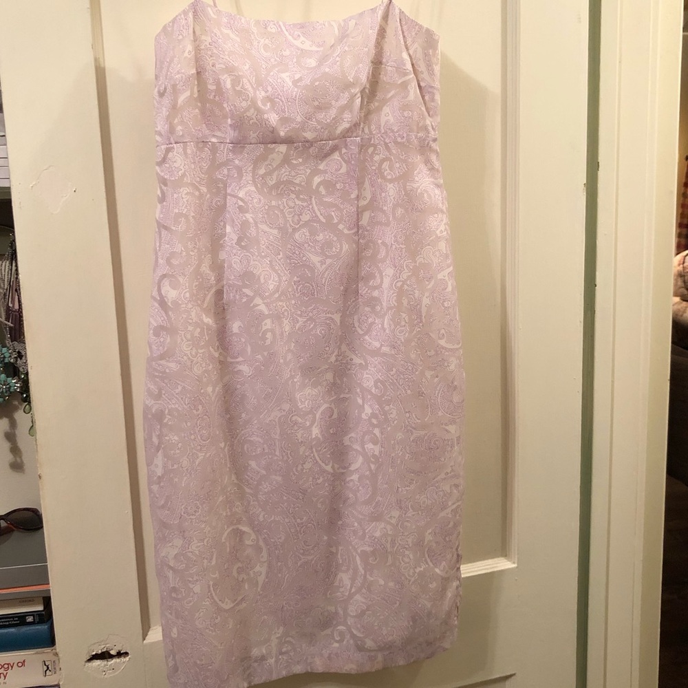 BANANA REPUBLIC Lavender/White Paisley Dress